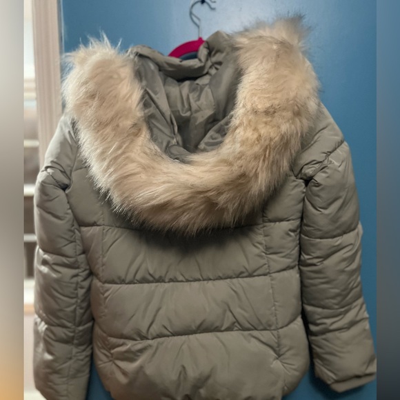 Topshop grey puffer jacket - Picture 4 of 5